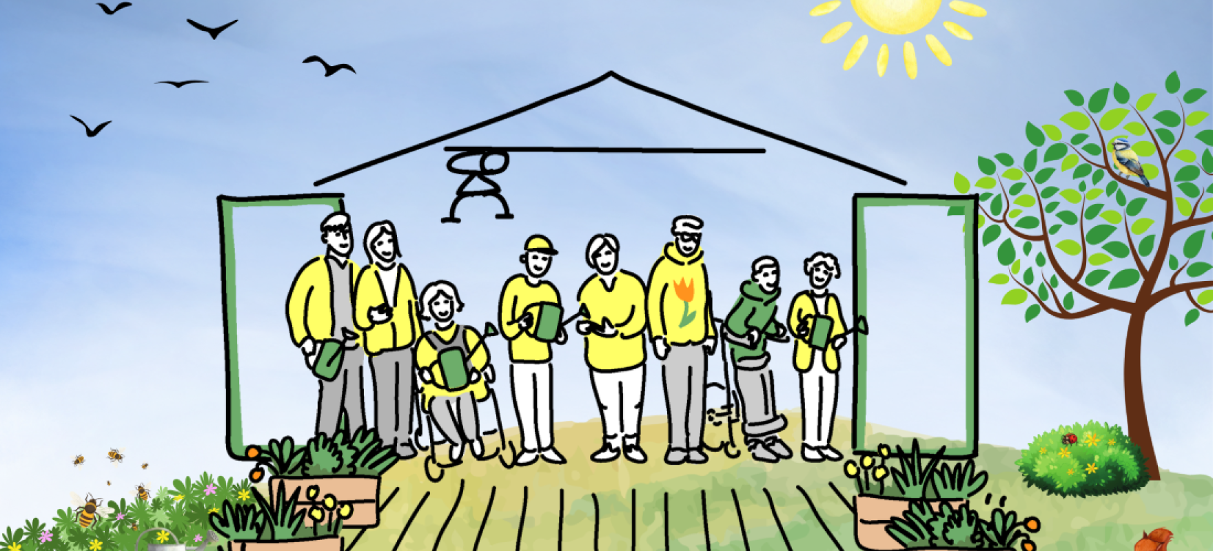 rõõmsad inimesed, kogukond, rehabilitatsioon