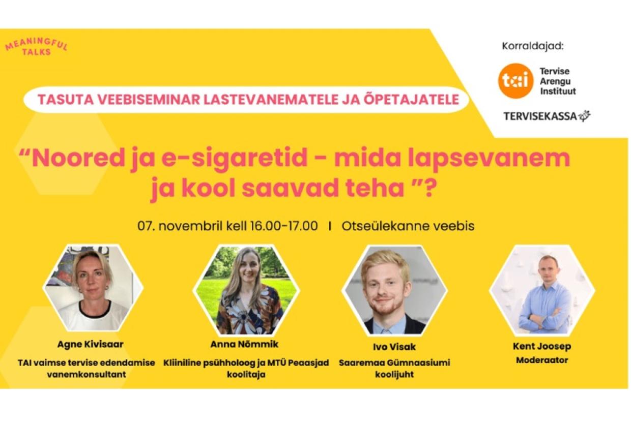 e-sigarettid eteemaline seminar